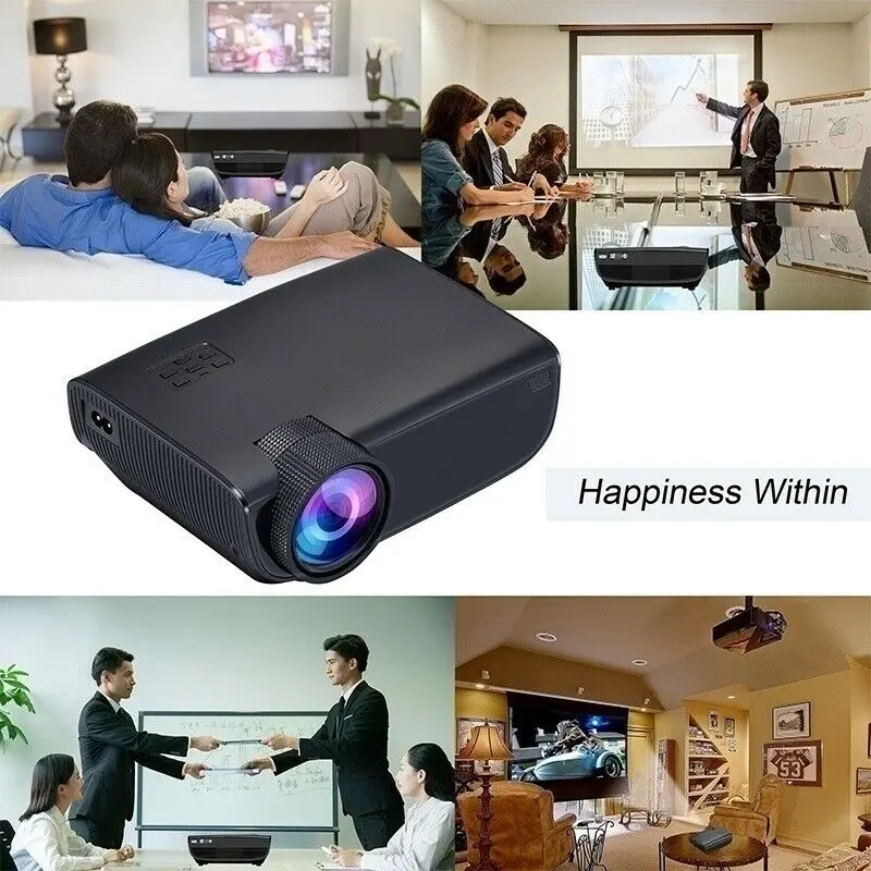 1080P 4K-Compatible LED Projector for Home Theater – LCC77 Android/iOS Smart Cinema Display
