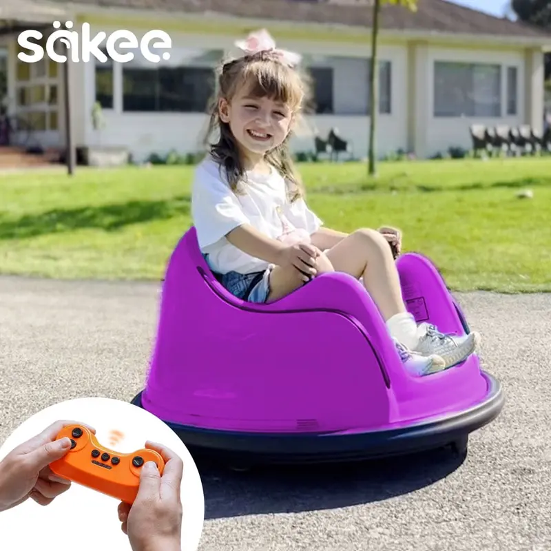 12V Dual-Speed Ride-On Bumper Car – Remote-Controlled, LED Illumination, 360° Rotation & ASTM Safety Certified