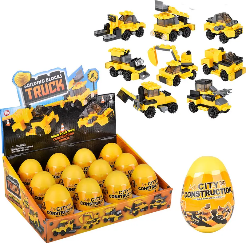 3-Inch Construction Truck – Building Block-Compatible Model