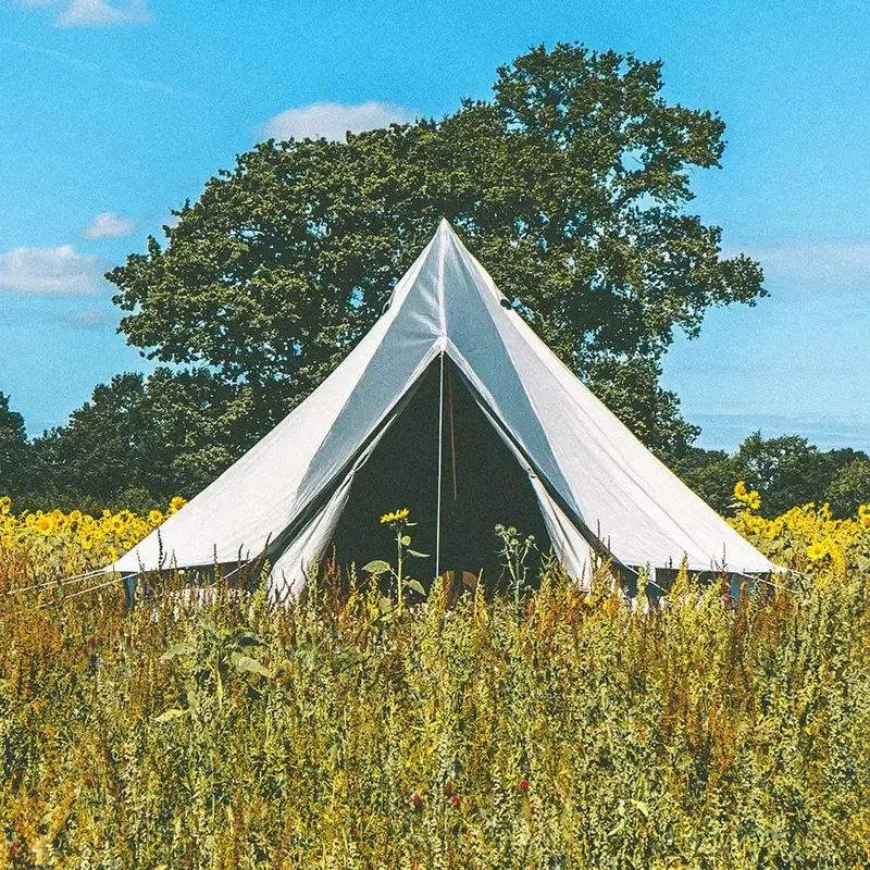 4-Meter Classic Grey Bell Tent – Premium Oxford 230gsm Waterproof Shelter