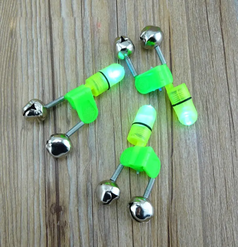 4-Pack LED Fishing Bite Alarm – Red Light Stainless Steel Rod Alert System for Day/Night Angling (Model FF22)