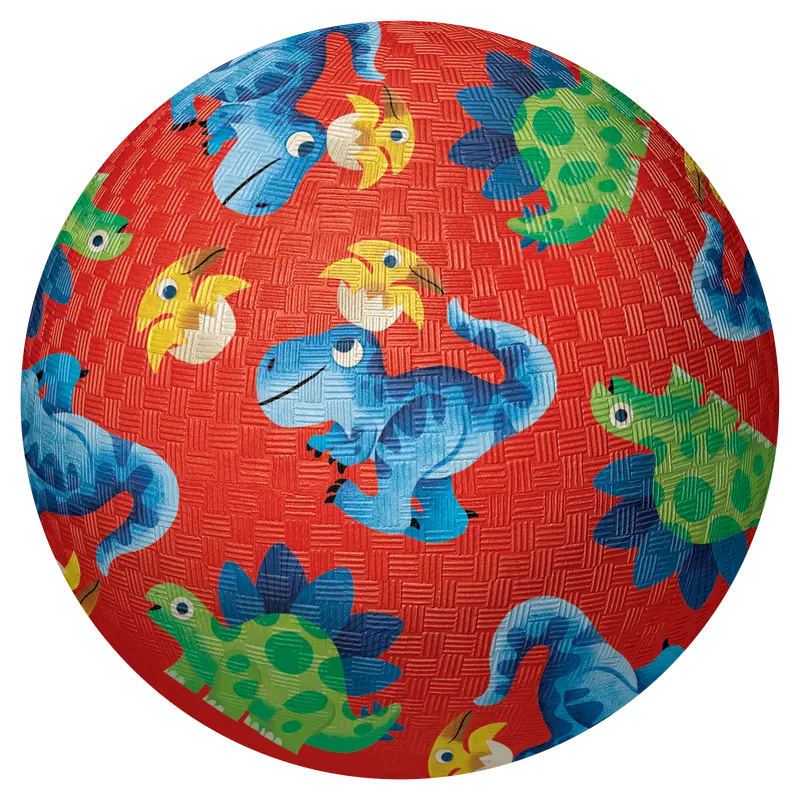 5-Inch Soft Play Ball – Friendly Dino Friends Pattern