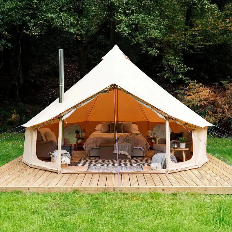5-Meter Bell Tent Pro – Reinforced Outdoor Living Dome with Enhanced Ventilation