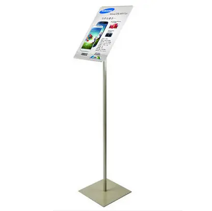 A4 Metal Poster Display Stand – Slim, Portable Signage Rack (Unprinted)