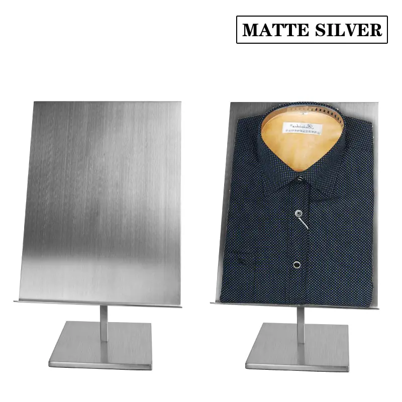 Adjustable Desktop Shirt Display Stand – Metal Angle-Adjustable Holder