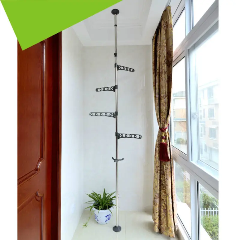 Adjustable Floor-to-Ceiling Clothes Dryer – Steel Frame with Plastic Components