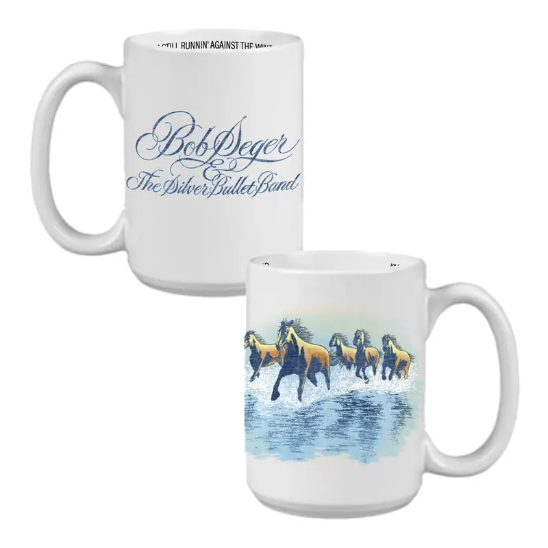 Against the Wind Ceramic Coffee Mug with Classic Lyrics