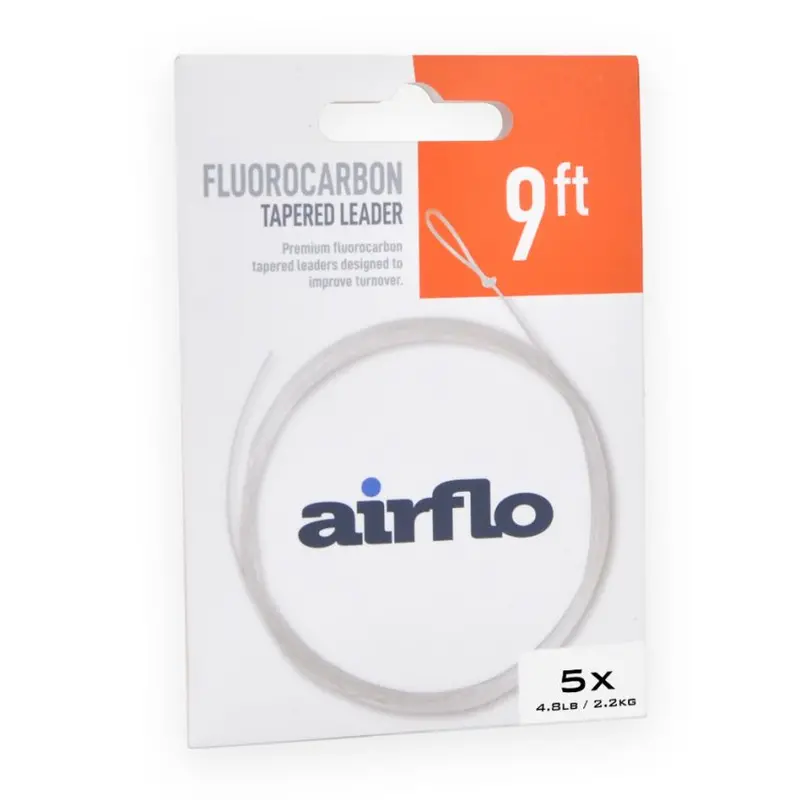 Airflo Fluorocarbon Tapered Leader – Low-Visibility, High-Density Option