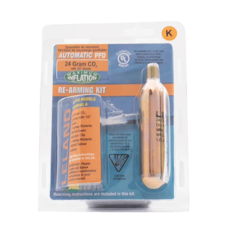 Automatic Inflatable PFD Vest Recharge Kit – 24g CO₂ Cartridge