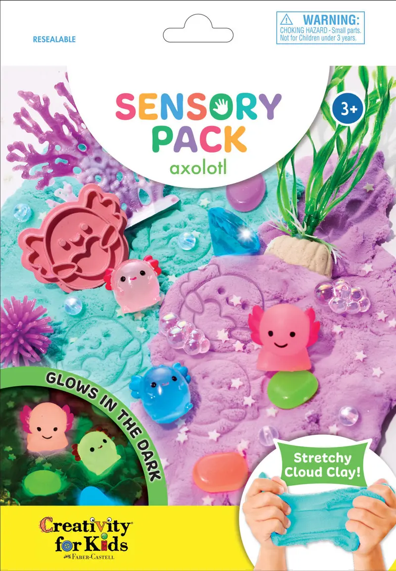 Axolotl-Themed Sensory Discovery Pack