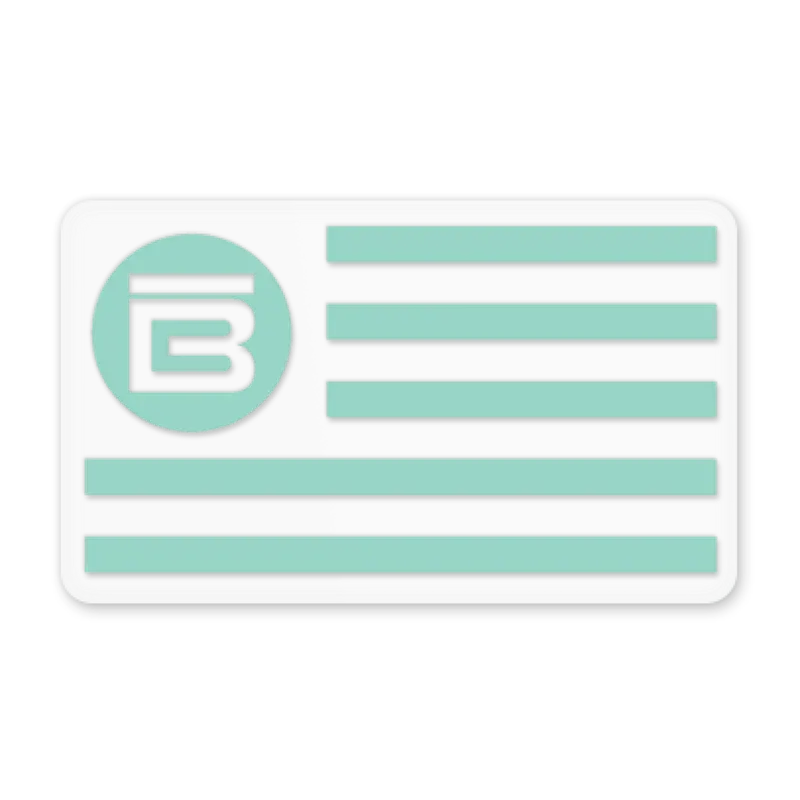 BOTE Nation Flag Vinyl Decal – Waterproof & UV-Resistant