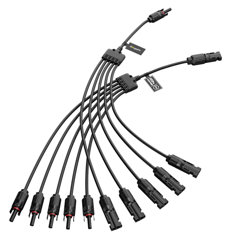 BougeRV 1-to-5 Solar Panel Parallel Connector Cable Set