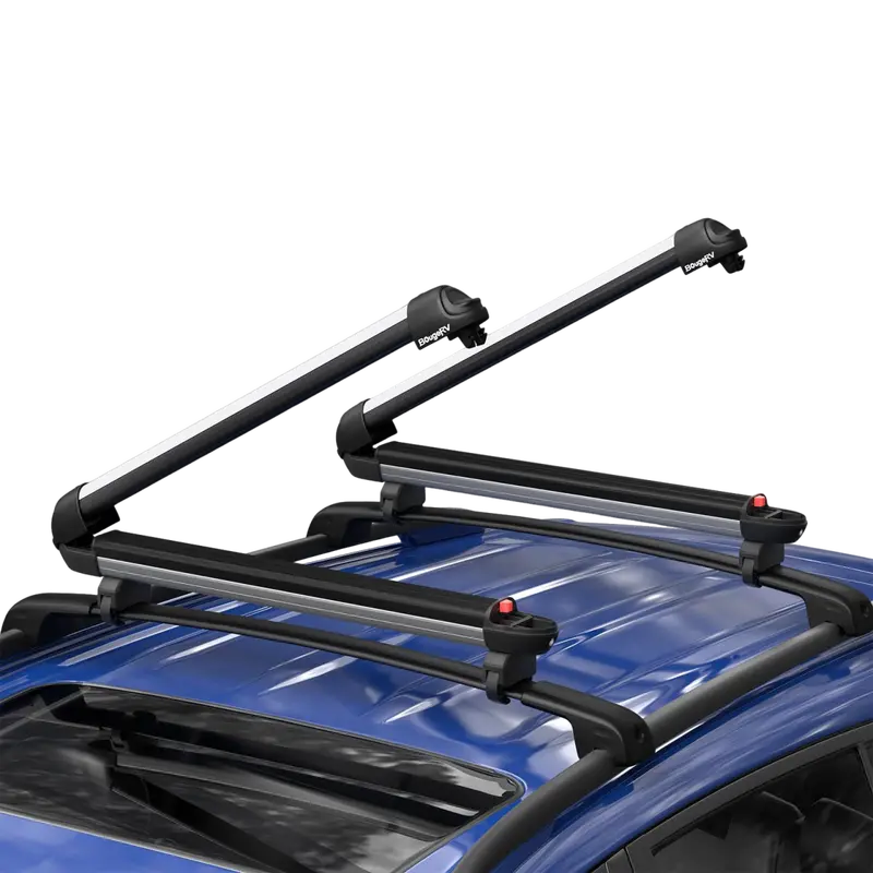 BougeRV 28-Inch Anti-Theft Ski and Snowboard Roof Rack