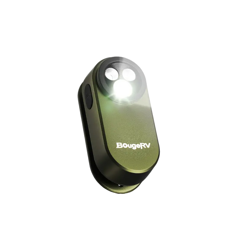 BougeRV Clip-On Outdoor Lantern – Lightweight, Hands-Free Camping Light with 360° Illumination