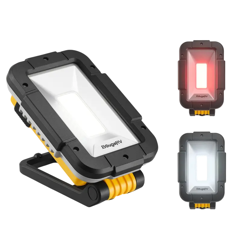 BougeRV WL01 PRO Rechargeable Work Light – Heavy-Duty 180° Rotating Task Lighting