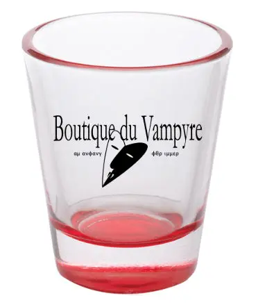 Boutique du Vampyre Shot Glass – Elegant Gothic Barware