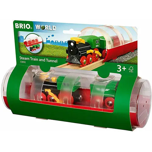 BRIO Steam Locomotive with Tunnel Play Set