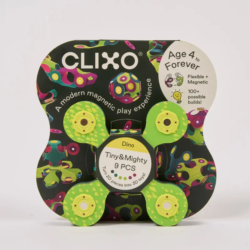 Clixo Tiny & Mighty Dino Pack – Prehistoric Building Set