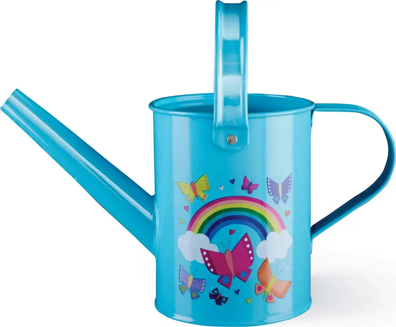 Colorful Butterfly & Rainbow Garden Watering Can – 1.5 Quart Capacity
