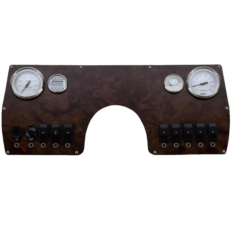 Compact Gauge and Switch Panel for Compact Driving Consoles
