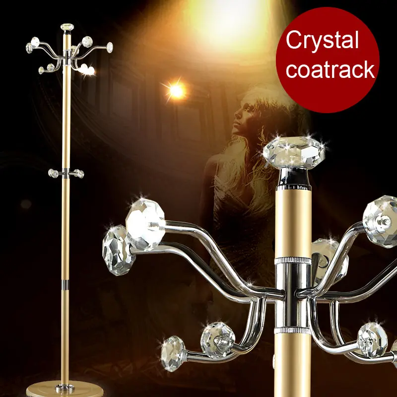 Crystal-Embellished Wall-Mounted Coat Rack – Sleek Peg Organizer