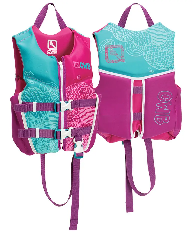 CWB Child Girl Life Vest – Adjustable, Bright-Colored Youth Safety Vest