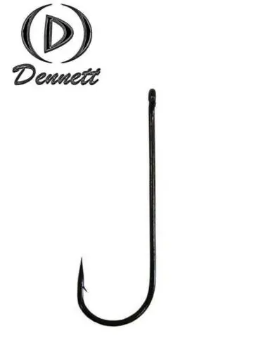 Dennett Black Japanned Aberdeen Hooks – Classic Carbon Steel Fishing Hooks