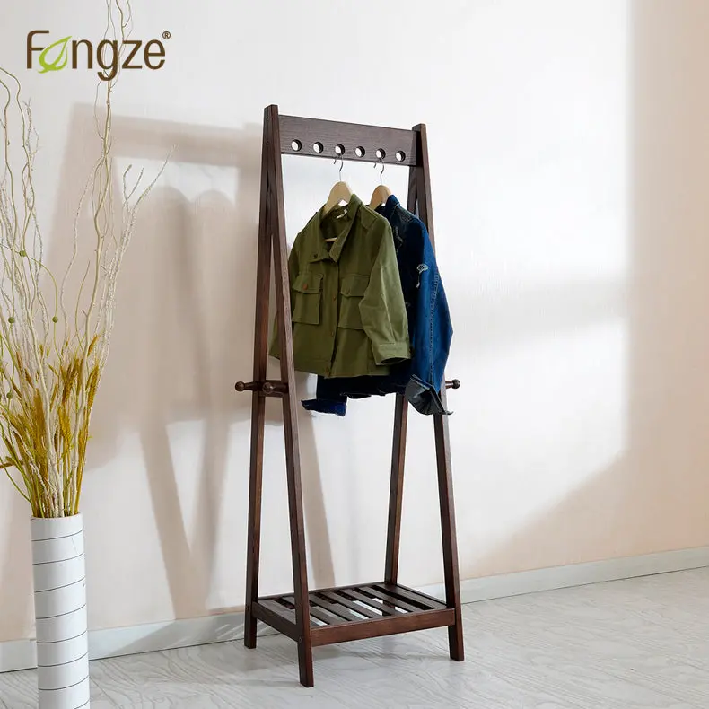 FengZe Oak & Birch Hat and Scarf Rack – Hallway-Friendly Standing Hanger