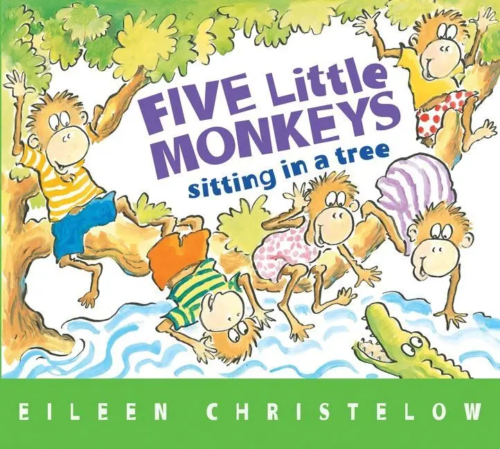 Five Little Monkeys Sitting in a Tree – Rhyming Counting Board Book