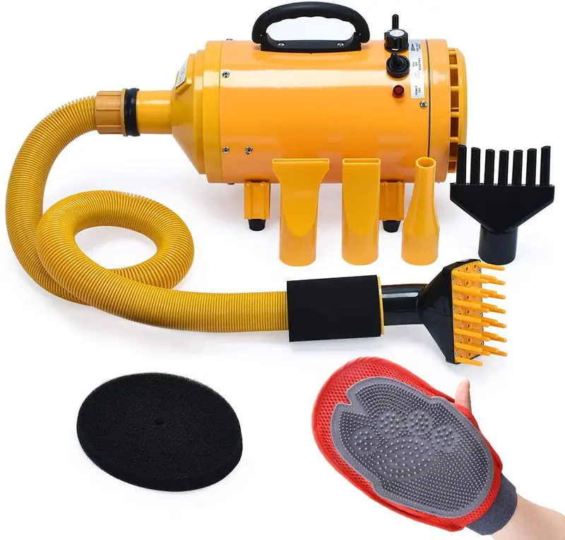 Free Paws Yellow Pet Grooming Blow Dryer for Dogs and Cats