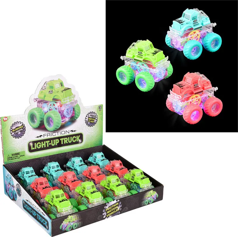 Friction-Powered Light-Up Big Wheel Truck – STEM Toy