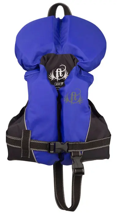 Full Throttle Infant Ski Life Vest – Blue/Black Nylon