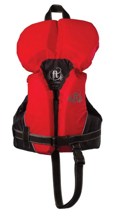Full Throttle Infant Ski Life Vest – Red/Black Nylon
