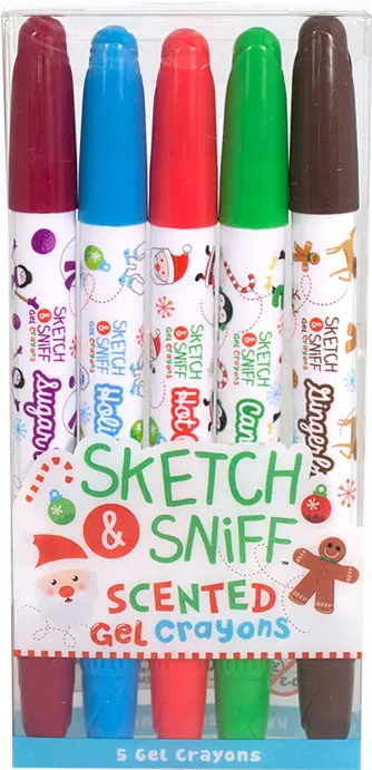 Glitter-Filled Holiday Smelly Gellies – 5-Pack Assortment