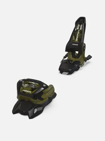 Griffon 13 Ski Bindings – Black and Olive Green