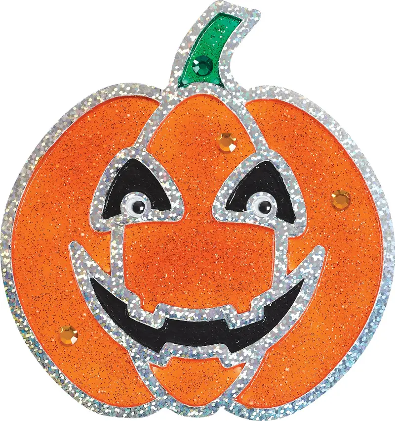 Halloween Window Art Kit – Easy Sparkle Decals for Kids