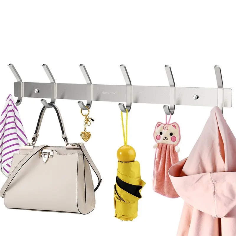Heavy-Duty Stainless Steel Wall Hook Rack – Industrial-Strength Storage