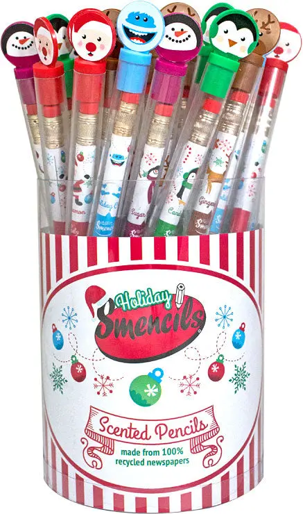 Holiday-Themed Smencils – Festive Scented Pencils