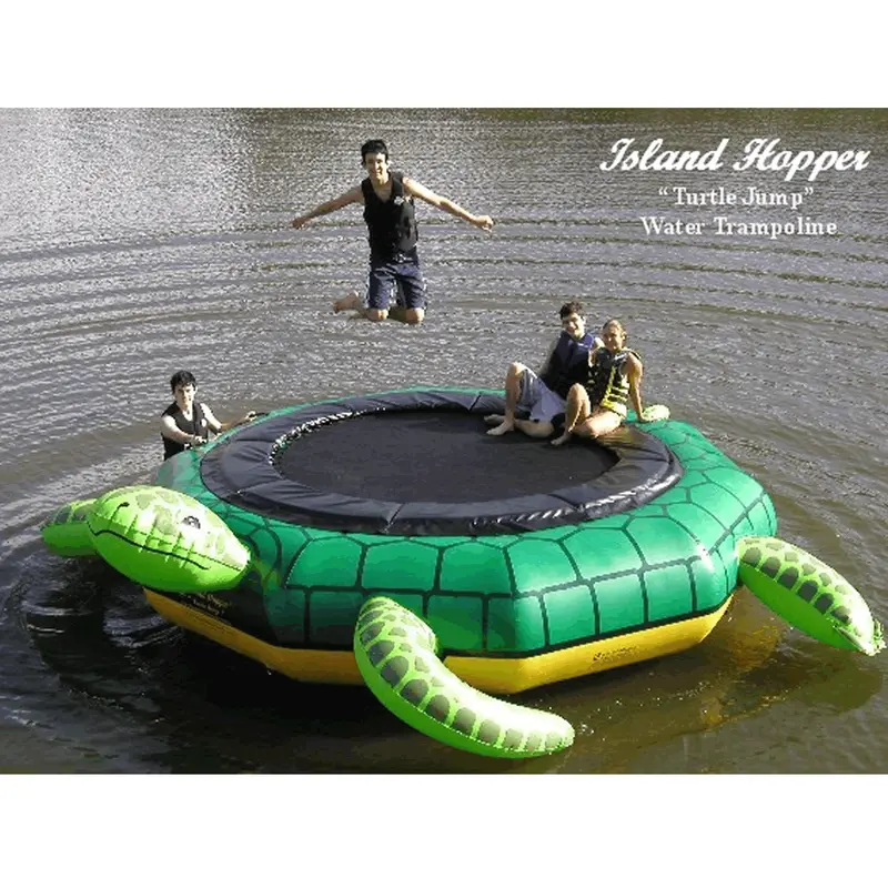 Island Hopper Turtle Jump 10-Foot Water Trampoline