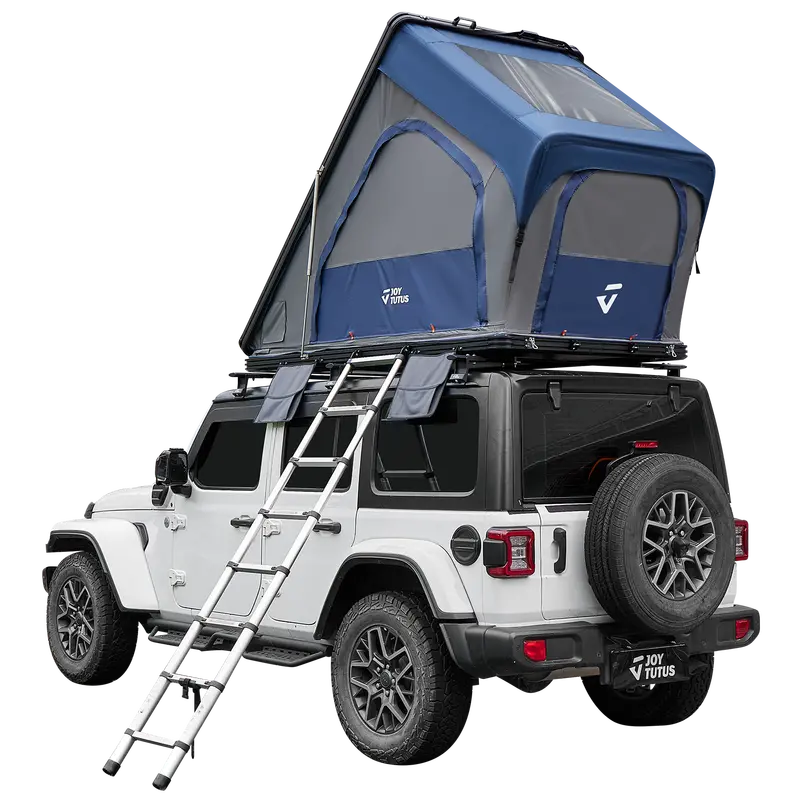 JOYTUTUS Aluminum Hard Shell Rooftop Tent – Overlanding-Ready Fold-Out Shelter for SUVs and Trucks