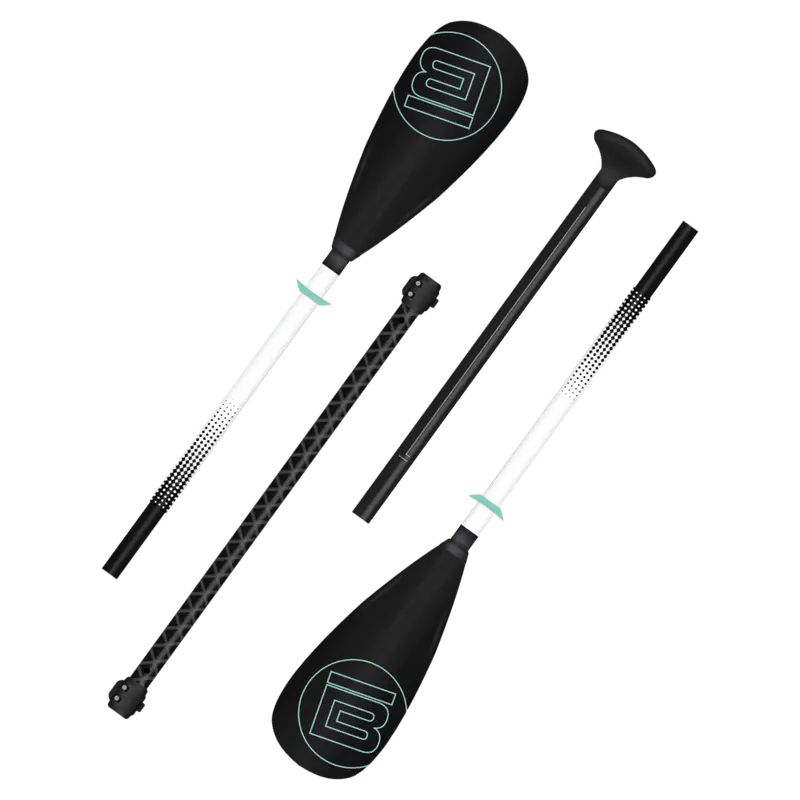 Kids’ 4-Piece Adjustable Fiberglass Hybrid Paddle (Black)