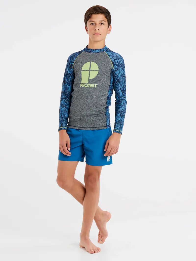 Kids’ River Blue Long-Sleeve Lycra Rashguard – Protest PRTADMIT JR