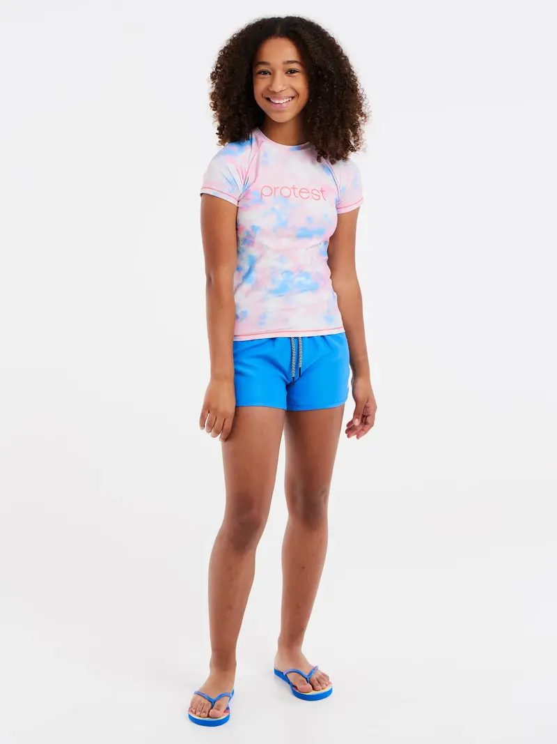 Kids’ Sugar Coral Short-Sleeve Lycra Rashguard – Protest PRTJELENA JR