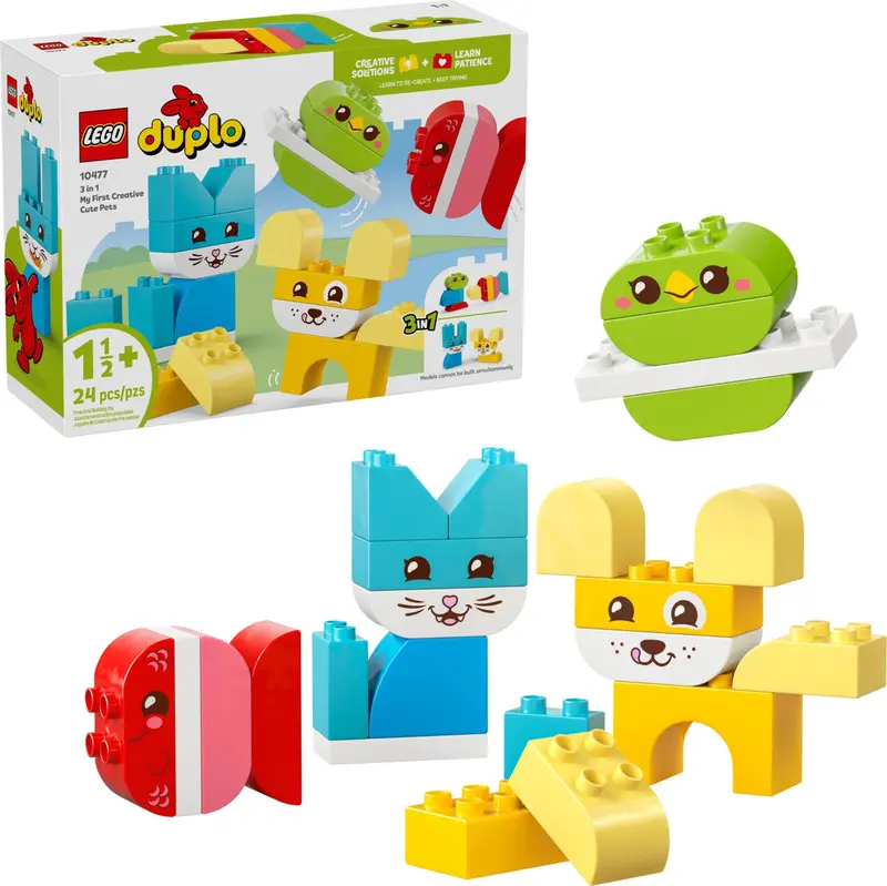 LEGO DUPLO 3-in-1 Playset: Adorable Pets for Toddlers