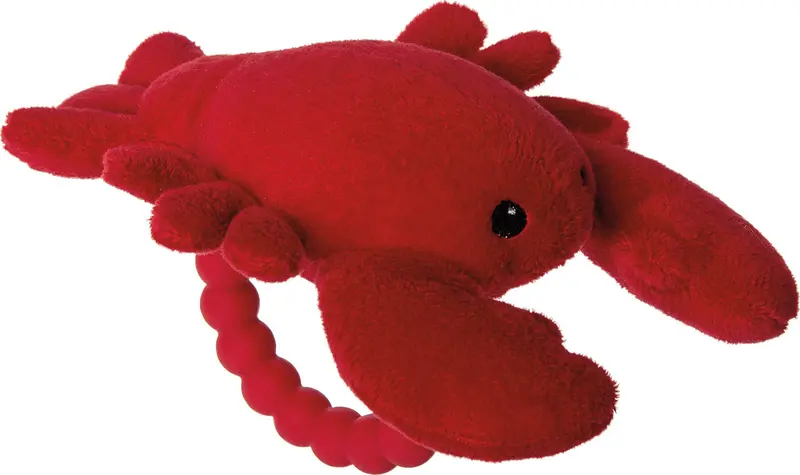 Lobbie Lobster Soft Rattle and Teething Toy for Babies