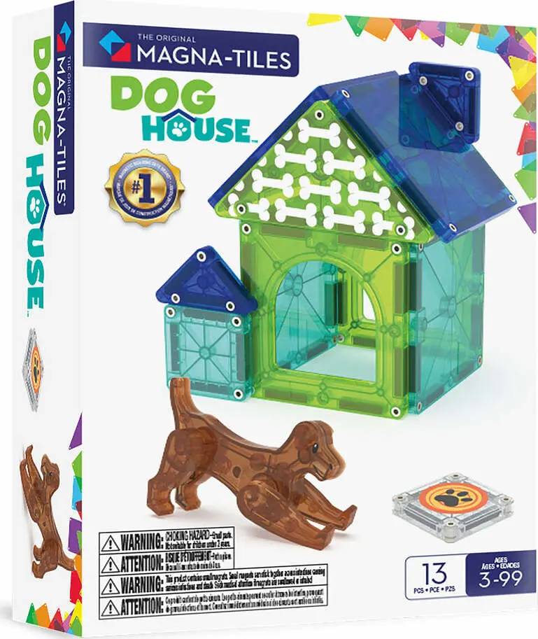 Magna-Tiles Dog House Building Set – Magnetic Construction Kit