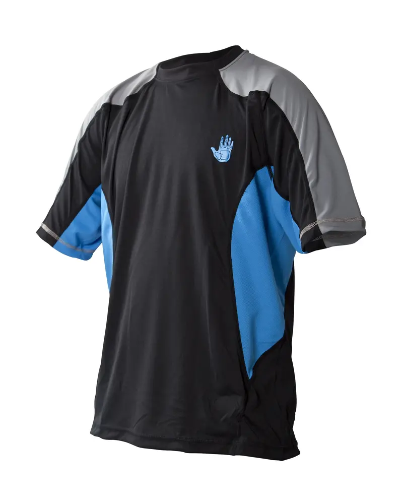 Men’s Performance Loose-Fit Short-Sleeve Shirt in Empire Blue