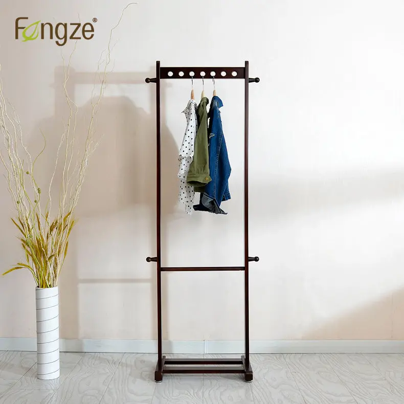 Oak-and-Birch Hallway Coat Rack – Blended Timber Design