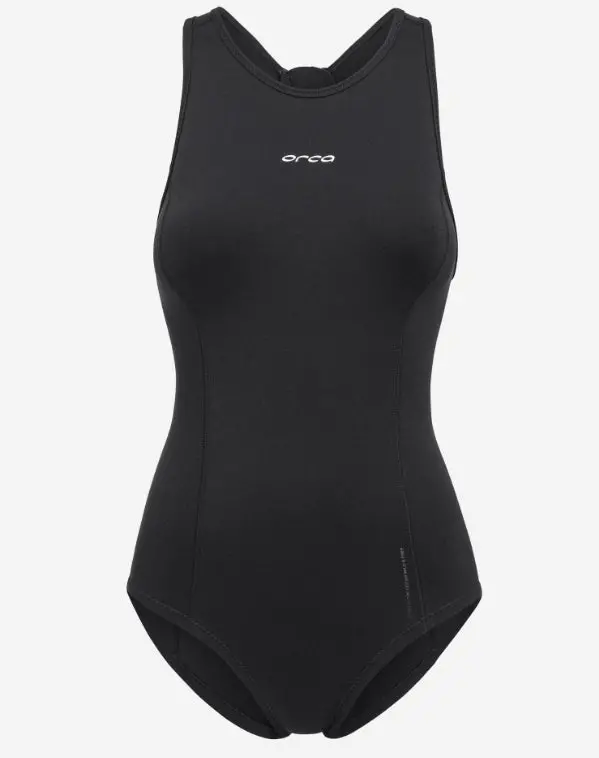 Orca Neoprene Women’s Competitive Swim Suit – Solid Black