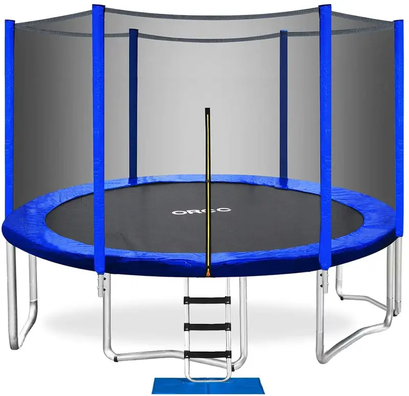 ORCC 14 ft Trampoline Featuring External Safety Enclosure — High-Performance Jump Surface